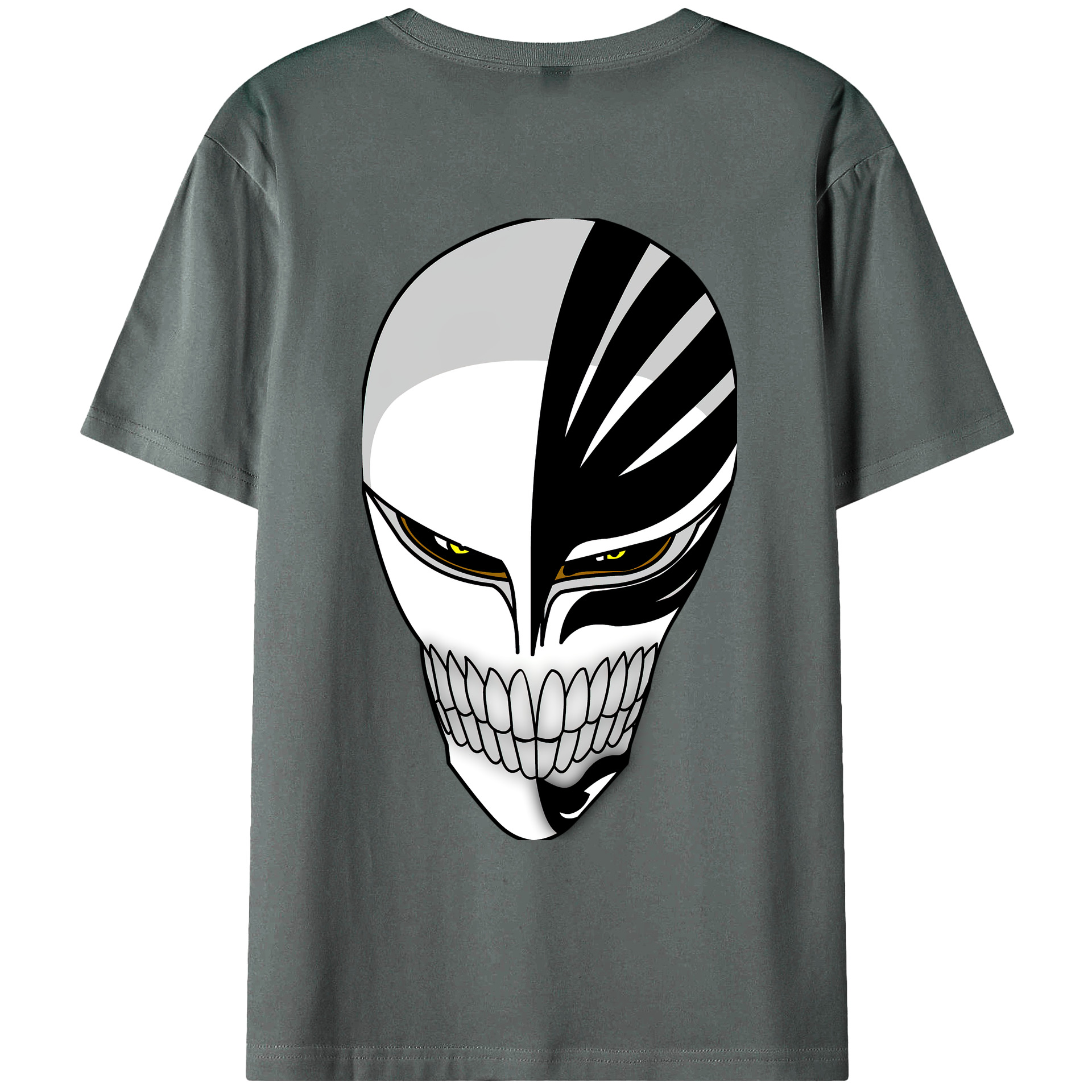 （画像用） ブリーチ 黒崎一護（くろさき いちご）BLEACH Kurosaki Ichigo 綿100％ メンズ半袖Tシャツ（バックプリント） 通気性
